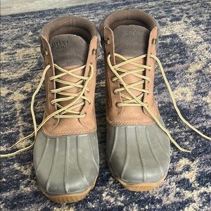 Sperry Men's Brown and Gray Duck Boots